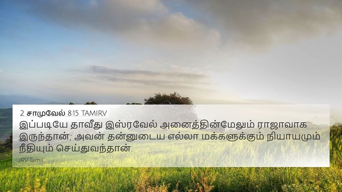 2 சாமுவேல் 8:15 TAMIRV Bible Verse Image