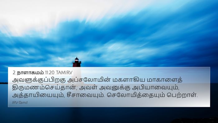 2 நாளாகமம் 11:20 TAMIRV Bible Verse Image