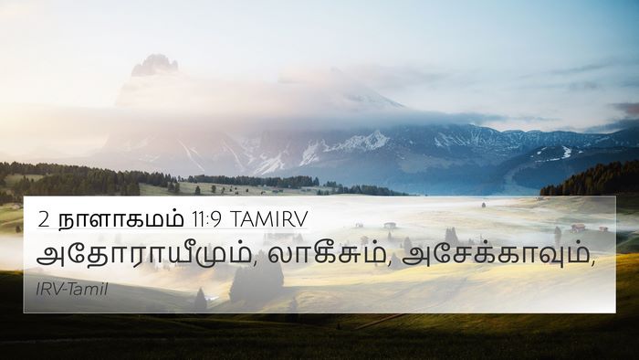 2 நாளாகமம் 11:9 TAMIRV 4K Wallpaper - அதோராயீமும், - 4K Wallpaper Bible Verse