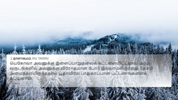 2 நாளாகமம் 14:6 TAMIRV Bible Verse Image