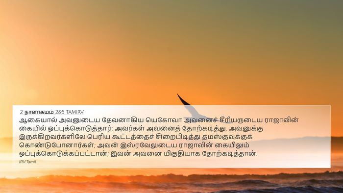 2 நாளாகமம் 28:5 TAMIRV Bible Verse Image