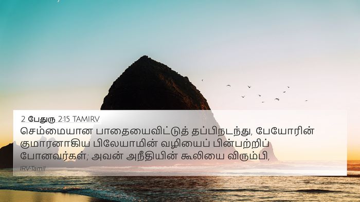 2 பேதுரு 2:15 TAMIRV Bible Verse Image