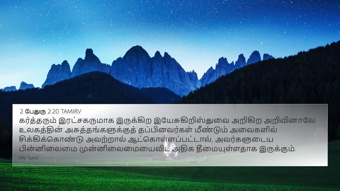 2 பேதுரு 2:20 TAMIRV Bible Verse Image