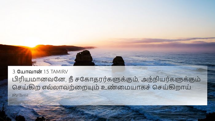3 யோவான் 1:5 TAMIRV Bible Verse Image