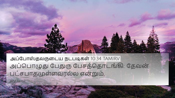 அப்போஸ்தலருடைய நடபடிகள் 10:34 TAMIRV Bible Verse Image