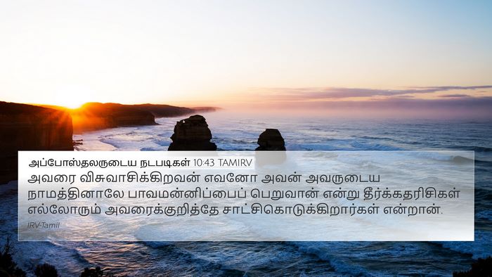 அப்போஸ்தலருடைய நடபடிகள் 10:43 TAMIRV Bible Verse Image