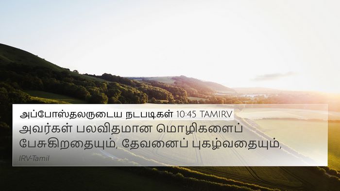 அப்போஸ்தலருடைய நடபடிகள் 10:45 TAMIRV Bible Verse Image
