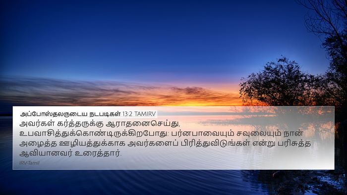 அப்போஸ்தலருடைய நடபடிகள் 13:2 TAMIRV Bible Verse Image