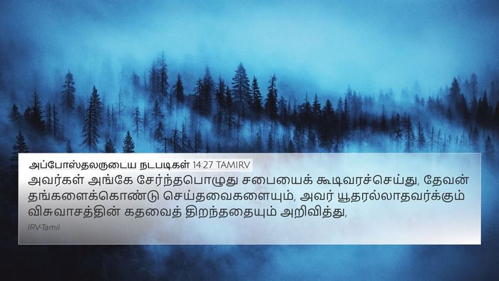 அப்போஸ்தலருடைய நடபடிகள் 14:27 TAMIRV Bible Verse Image