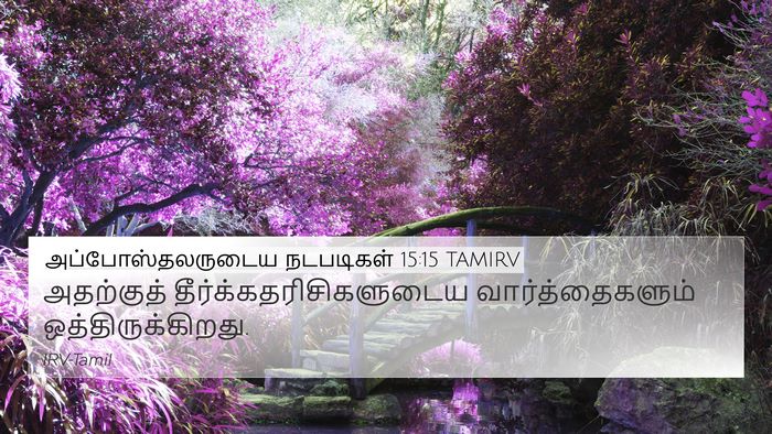 அப்போஸ்தலருடைய நடபடிகள் 15:15 TAMIRV Bible Verse Image