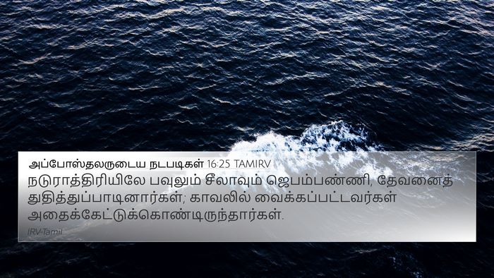 அப்போஸ்தலருடைய நடபடிகள் 16:25 TAMIRV Bible Verse Image