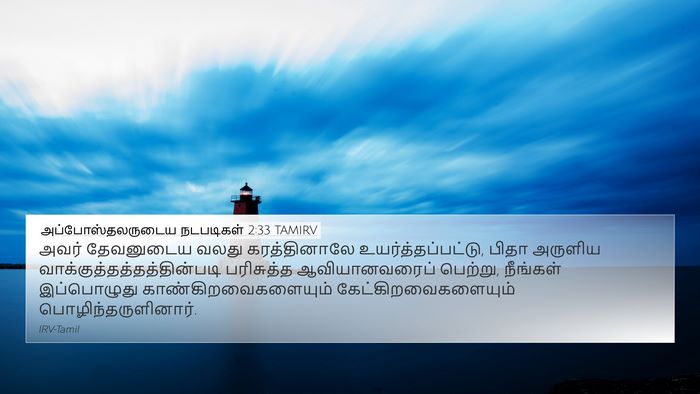 அப்போஸ்தலருடைய நடபடிகள் 2:33 TAMIRV Bible Verse Image
