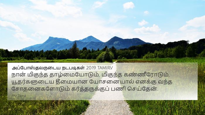 அப்போஸ்தலருடைய நடபடிகள் 20:19 TAMIRV Bible Verse Image