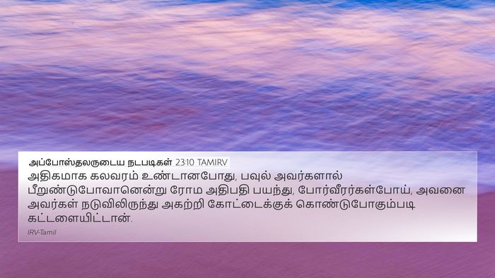 அப்போஸ்தலருடைய நடபடிகள் 23:10 TAMIRV Bible Verse Image