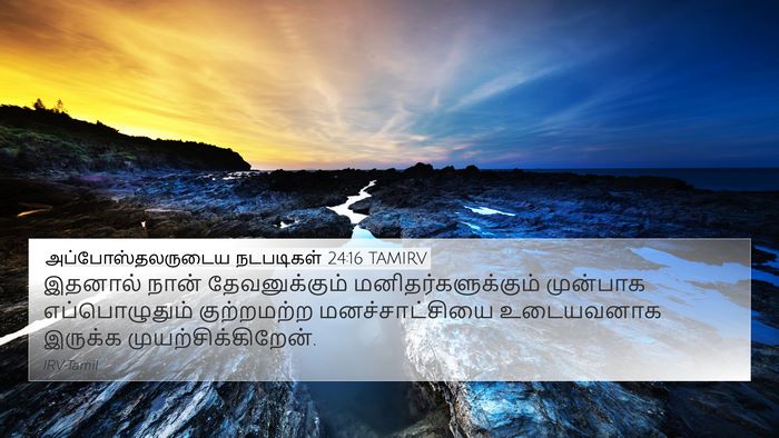 அப்போஸ்தலருடைய நடபடிகள் 24:16 TAMIRV Bible Verse Image