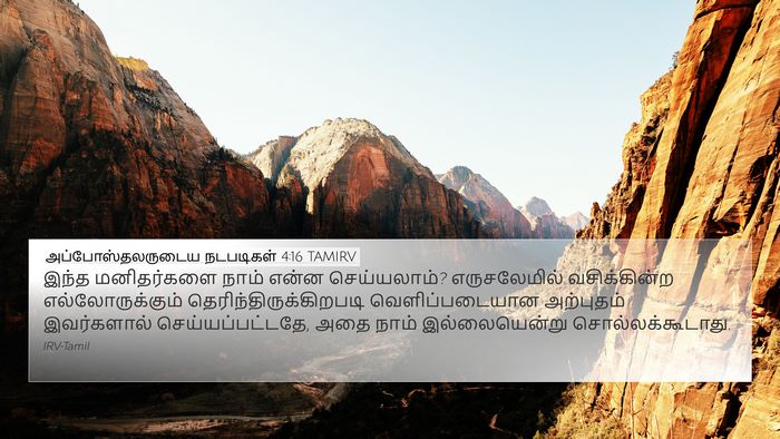 அப்போஸ்தலருடைய நடபடிகள் 4:16 TAMIRV Bible Verse Image