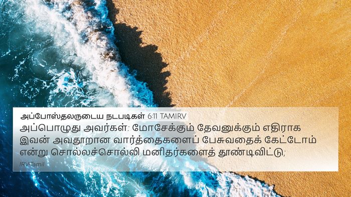 அப்போஸ்தலருடைய நடபடிகள் 6:11 TAMIRV Bible Verse Image