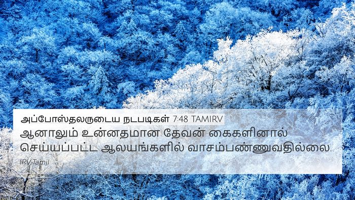 அப்போஸ்தலருடைய நடபடிகள் 7:48 TAMIRV Bible Verse Image