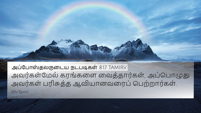 அப்போஸ்தலருடைய நடபடிகள் 8:17 TAMIRV Bible Verse Image