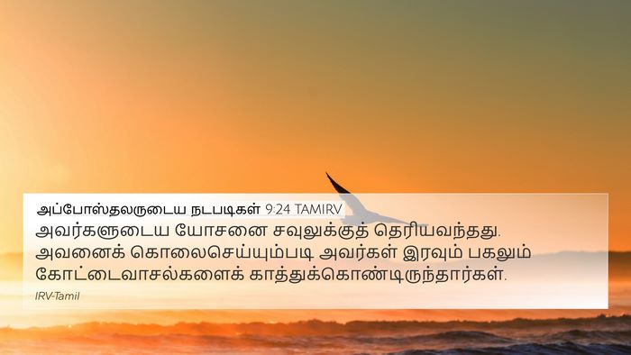 அப்போஸ்தலருடைய நடபடிகள் 9:24 TAMIRV 4K Wallpaper - அவர்களுடைய யோசனை - 4K Wallpaper Bible Verse