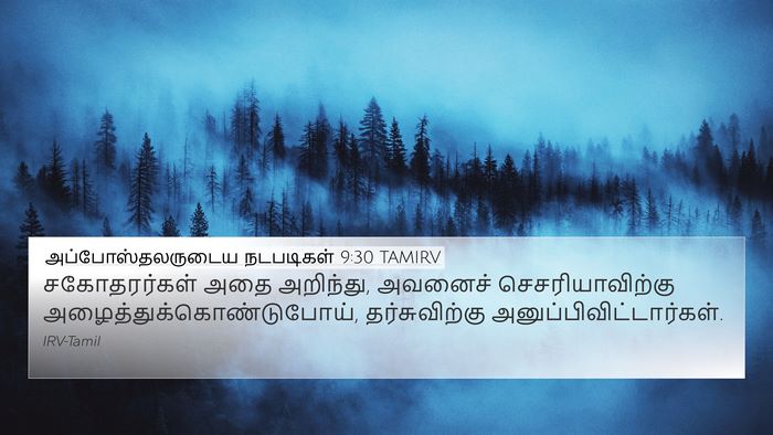 அப்போஸ்தலருடைய நடபடிகள் 9:30 TAMIRV Bible Verse Image