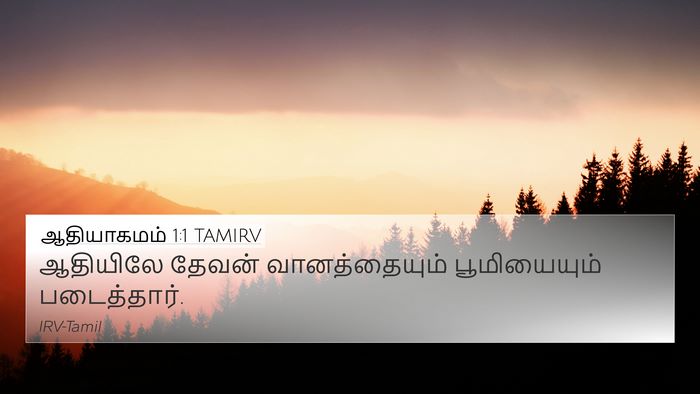 ஆதியாகமம் 1:1 TAMIRV Bible Verse Image