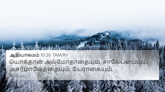 ஆதியாகமம் 10:26 TAMIRV 4K Wallpaper - யொக்தான் - 4K Wallpaper Bible Verse