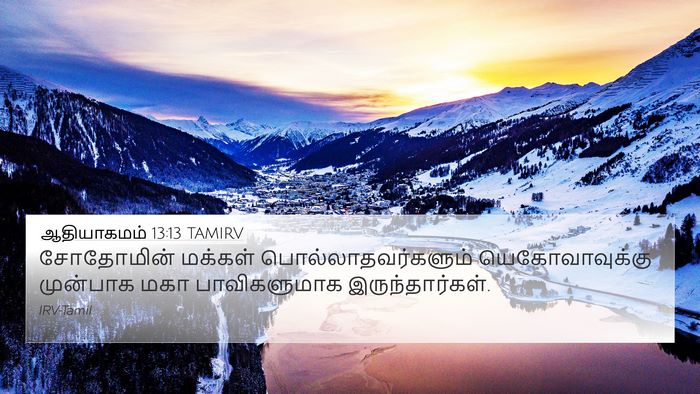 ஆதியாகமம் 13:13 TAMIRV Bible Verse Image
