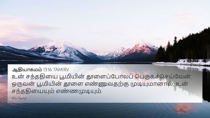 ஆதியாகமம் 13:16 TAMIRV Bible Verse Image