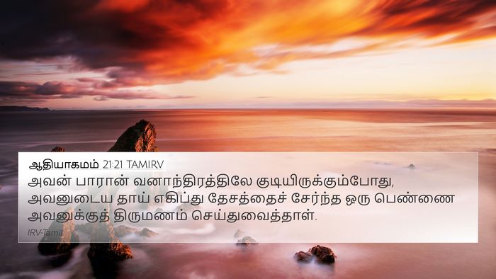 ஆதியாகமம் 21:21 TAMIRV Bible Verse Image