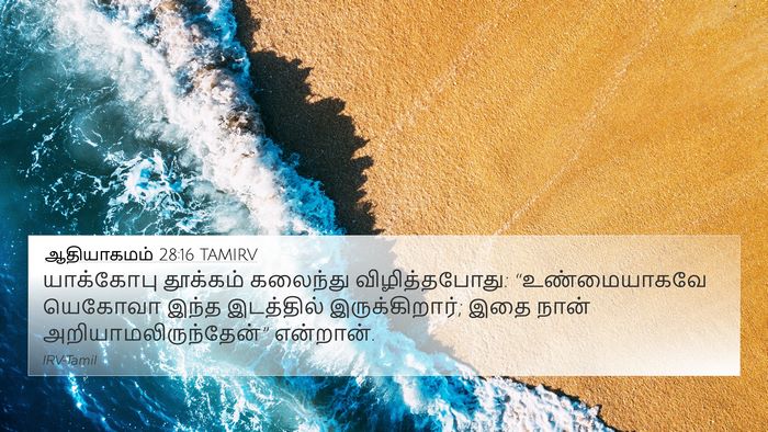 ஆதியாகமம் 28:16 TAMIRV Bible Verse Image