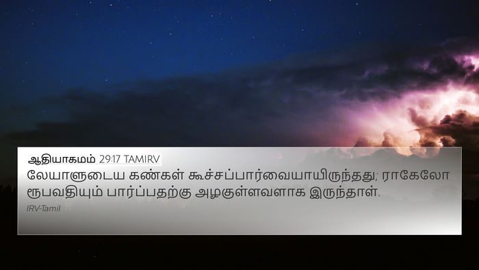 ஆதியாகமம் 29:17 TAMIRV Bible Verse Image