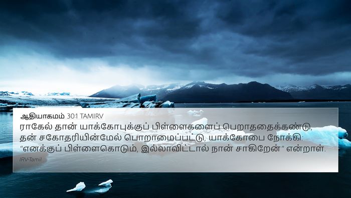 ஆதியாகமம் 30:1 TAMIRV 4K Wallpaper - ராகேல் தான் - 4K Wallpaper Bible Verse