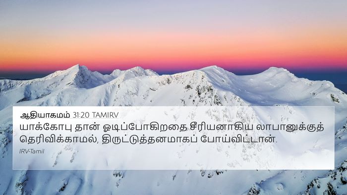 ஆதியாகமம் 31:20 TAMIRV Bible Verse Image