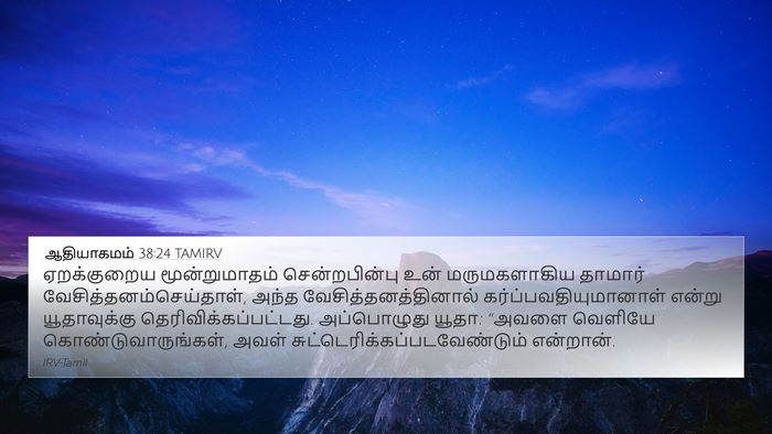 ஆதியாகமம் 38:24 TAMIRV Bible Verse Image