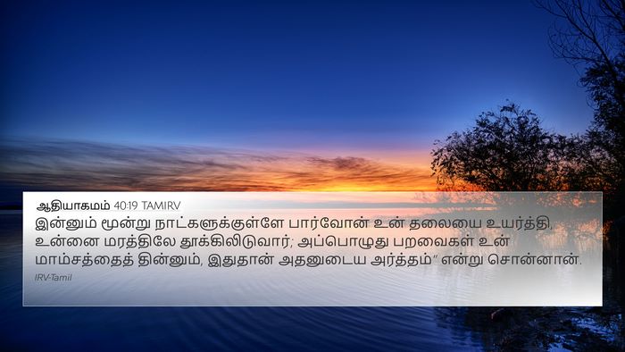 ஆதியாகமம் 40:19 TAMIRV Bible Verse Image
