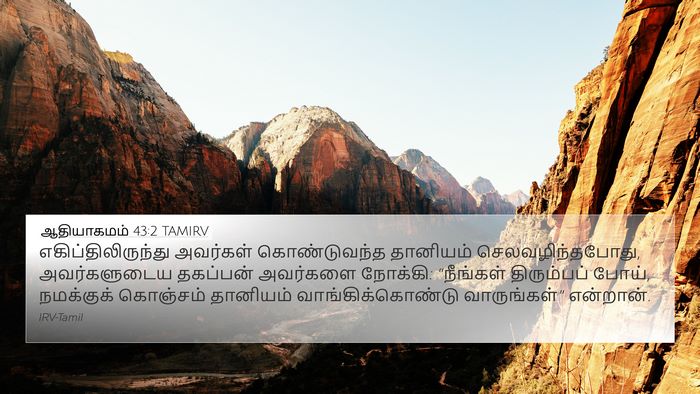 ஆதியாகமம் 43:2 TAMIRV Bible Verse Image