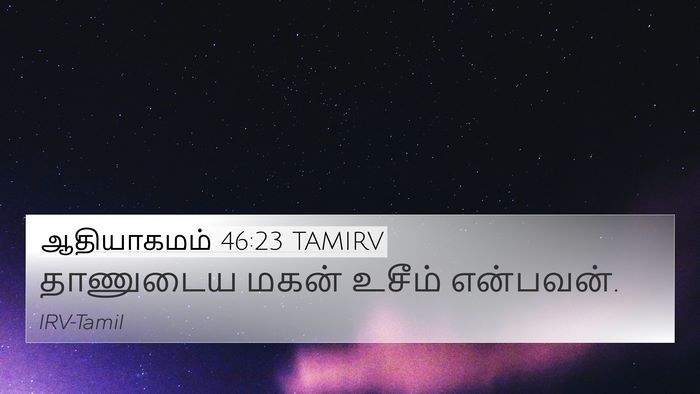 ஆதியாகமம் 46:23 TAMIRV Bible Verse Image