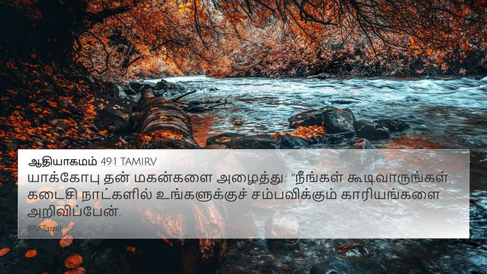 ஆதியாகமம் 49:1 TAMIRV 4K Wallpaper - யாக்கோபு தன் - 4K Wallpaper Bible Verse