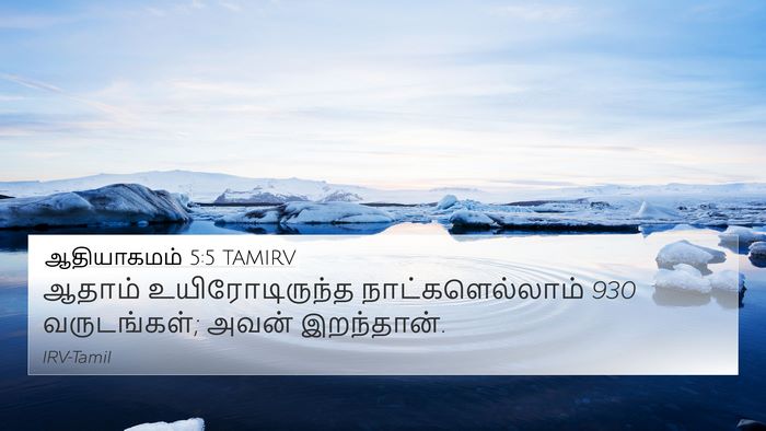 ஆதியாகமம் 5:5 TAMIRV Bible Verse Image