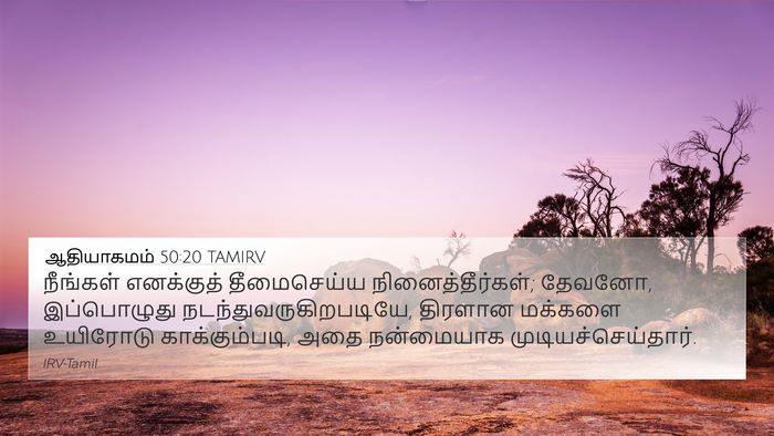 ஆதியாகமம் 50:20 TAMIRV Bible Verse Image