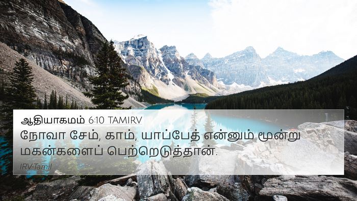 ஆதியாகமம் 6:10 TAMIRV Bible Verse Image