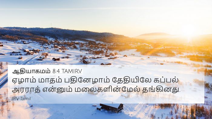ஆதியாகமம் 8:4 TAMIRV Bible Verse Image