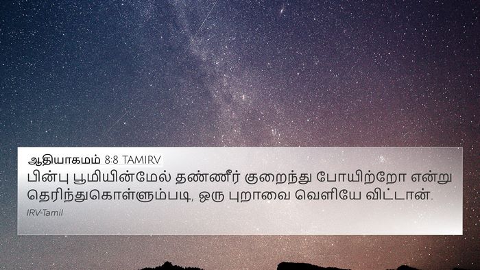 ஆதியாகமம் 8:8 TAMIRV Bible Verse Image