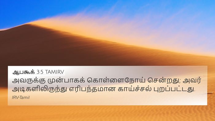 ஆபகூக் 3:5 TAMIRV Bible Verse Image