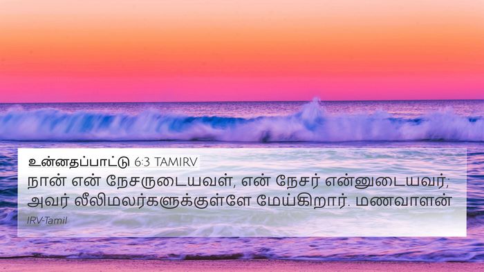 உன்னதப்பாட்டு 6:3 TAMIRV Bible Verse Image
