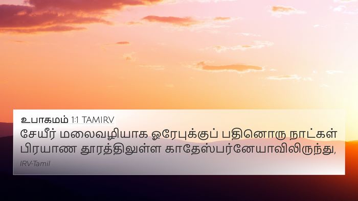 உபாகமம் 1:1 TAMIRV 4K Wallpaper - சேயீர் மலைவழியாக - 4K Wallpaper Bible Verse