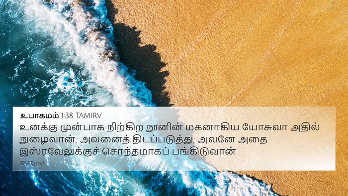 உபாகமம் 1:38 TAMIRV Bible Verse Image