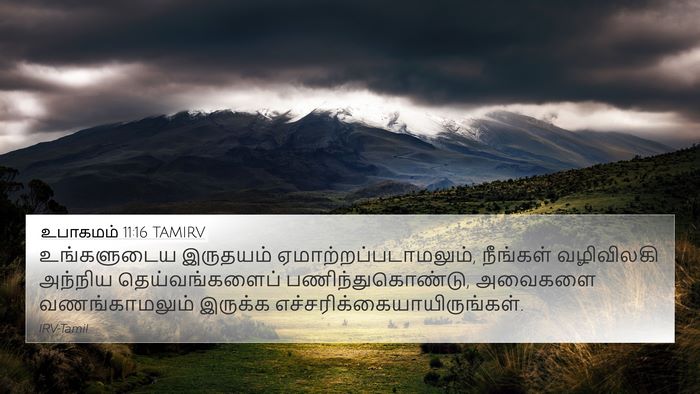 உபாகமம் 11:16 TAMIRV 4K Wallpaper - உங்களுடைய இருதயம் - 4K Wallpaper Bible Verse