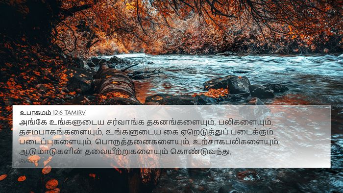 உபாகமம் 12:6 TAMIRV Bible Verse Image